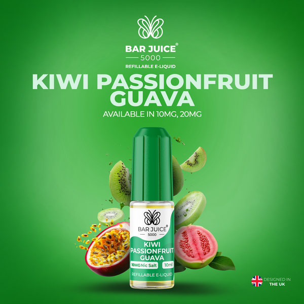 Bar Juice 5000 Kiwi Passion Fruit Guava Liquid 10ml