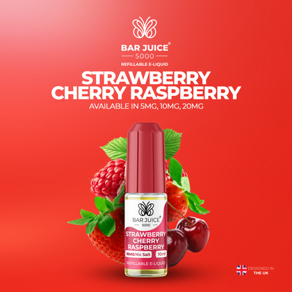 Bar Juice 5000 Strawberry Cherry Raspberry Liquid 10ml