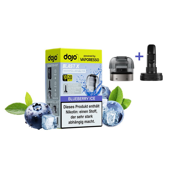Vaporesso - Dojo Blast X - Pod 10ml - Blueberry Ice - 20mg + ErsatzCoil
