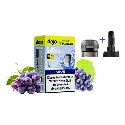 Vaporesso - Dojo Blast X - Pod 10ml - Grape - 20mg + ErsatzCoil