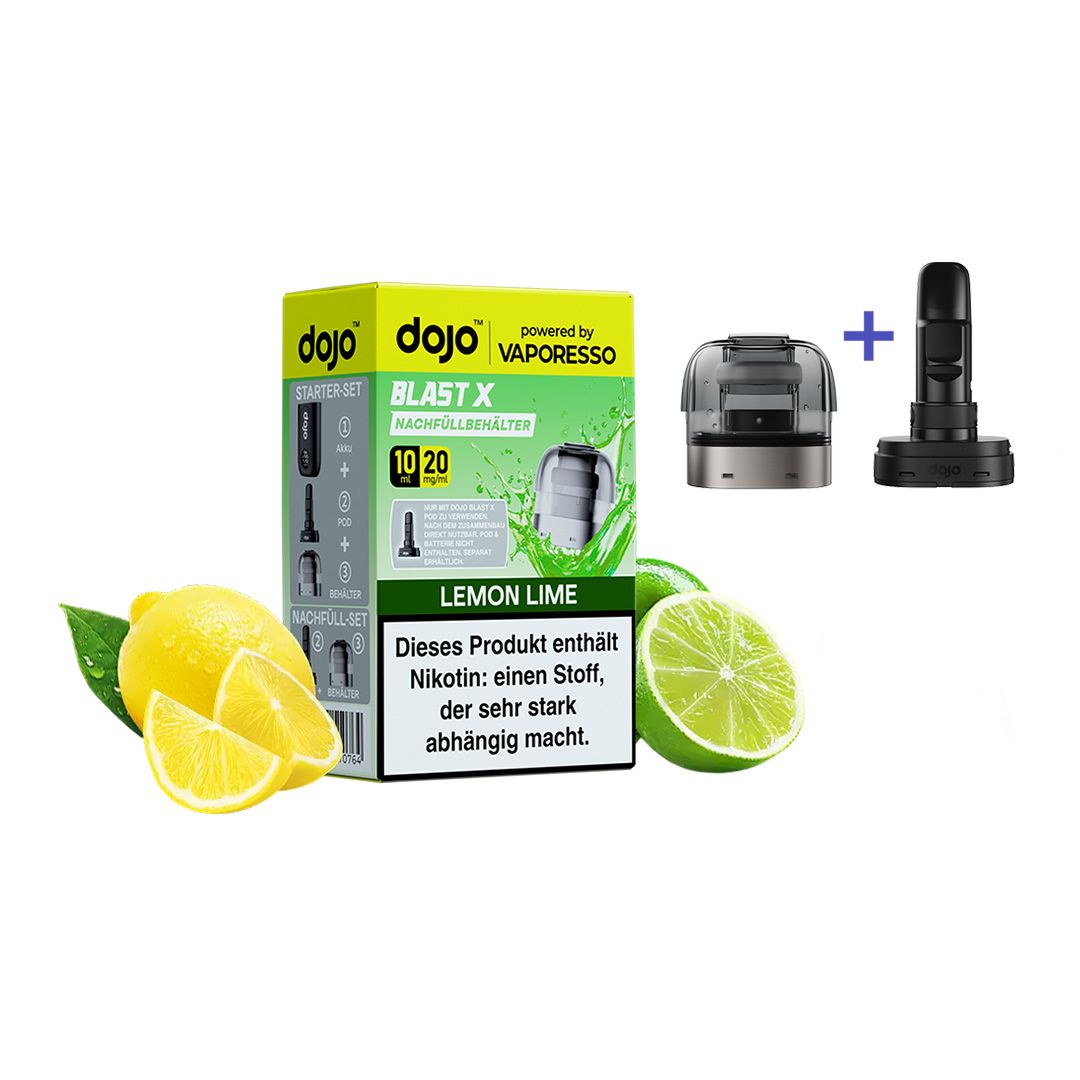 Vaporesso - Dojo Blast X - Pod 10ml - Lemon Lime - 20mg + ErsatzCoil