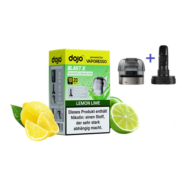 Vaporesso - Dojo Blast X - Pod 10ml - Lemon Lime - 20mg + ErsatzCoil
