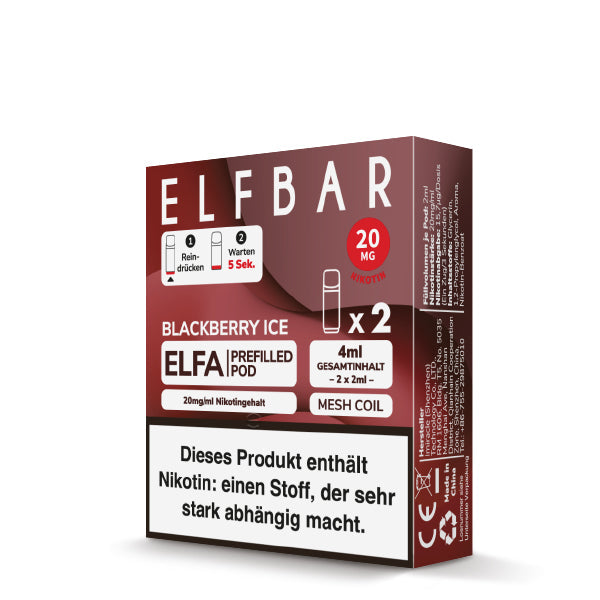 Elfbar ELFA Pods Blackberry Ice 20mg