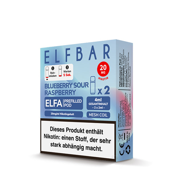 Elfbar ELFA Pods Blueberry Sour Raspberry 20mg