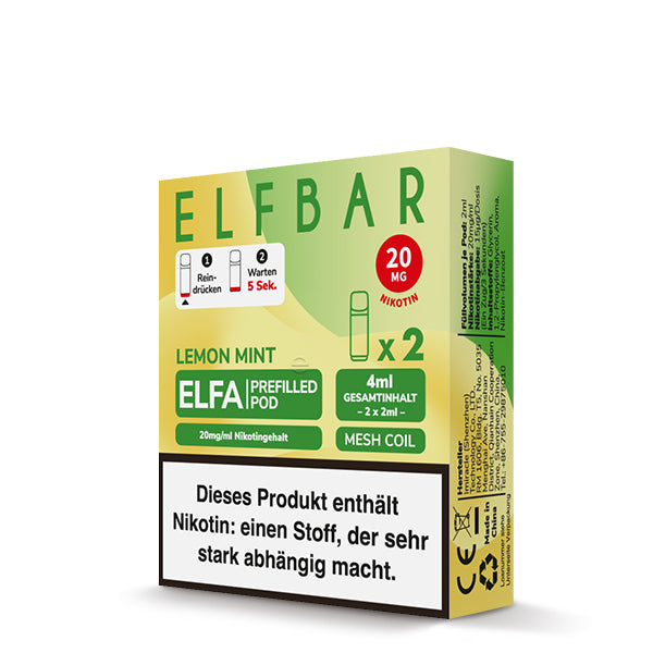 Elfbar ELFA Pods Lemon Mint 20mg