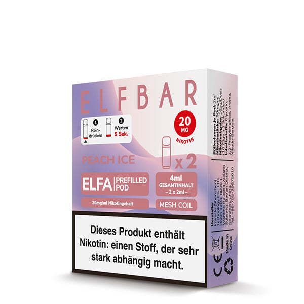 Elfbar ELFA Pods Peach Ice 20mg