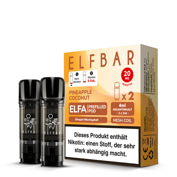 Elfbar ELFA Pods Pineapple Coconut 20mg