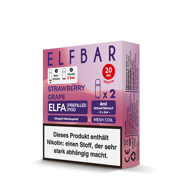 Elfbar ELFA Pods Strawberry Grape 20mg