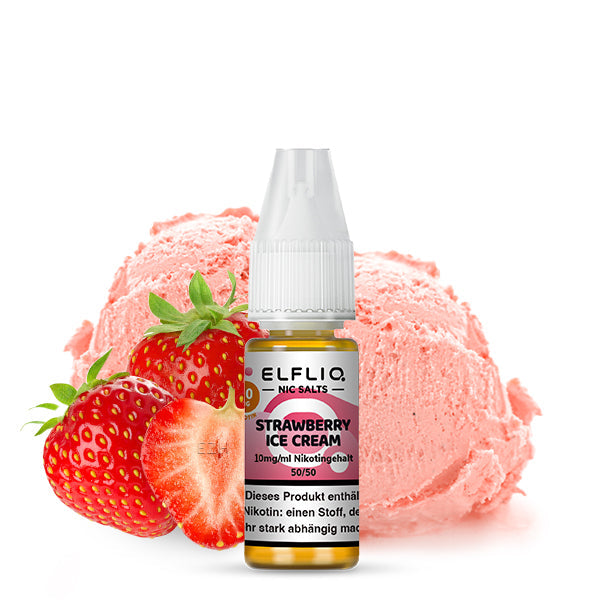ELFLIQ Strawberry Ice Cream Nikotinsalz Liquid 10ml