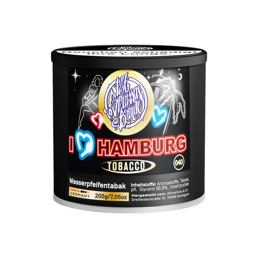 187 Straßenbande I Love Hamburg 200g Shisha Tabak Dose