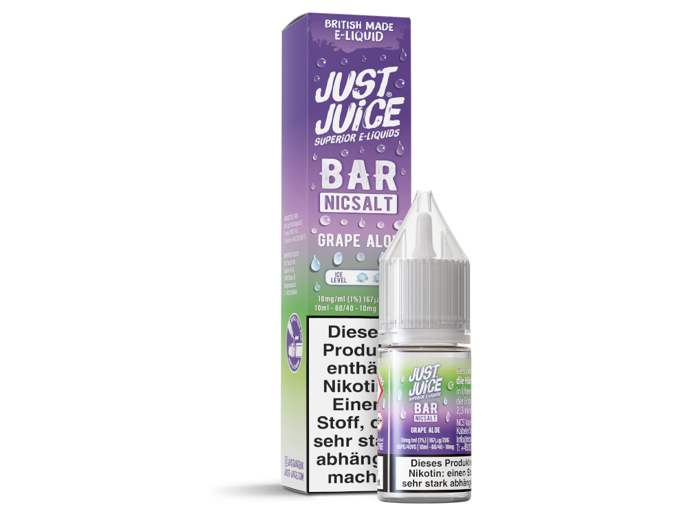 Just Juice - Bar - Nikotinsalz Liquid - Grape Aloe