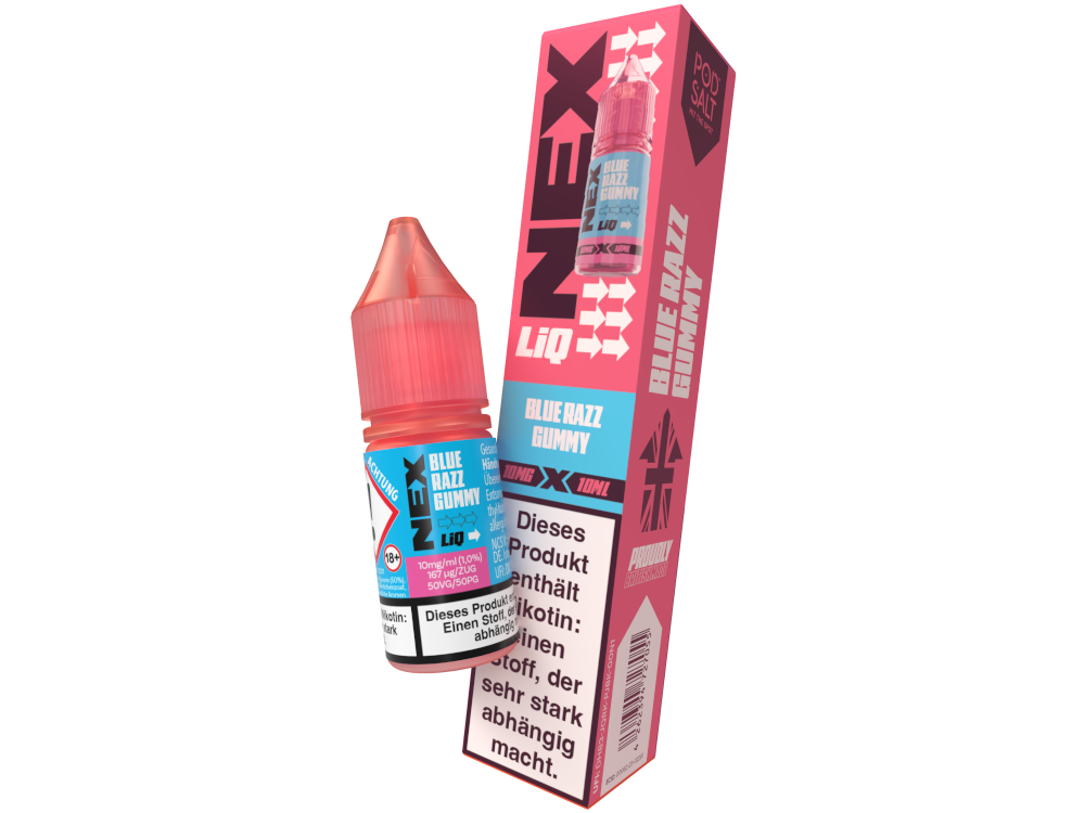 Pod Salt - NexLiq - Nikotinsalz Liquid - Blue Razz Gummy