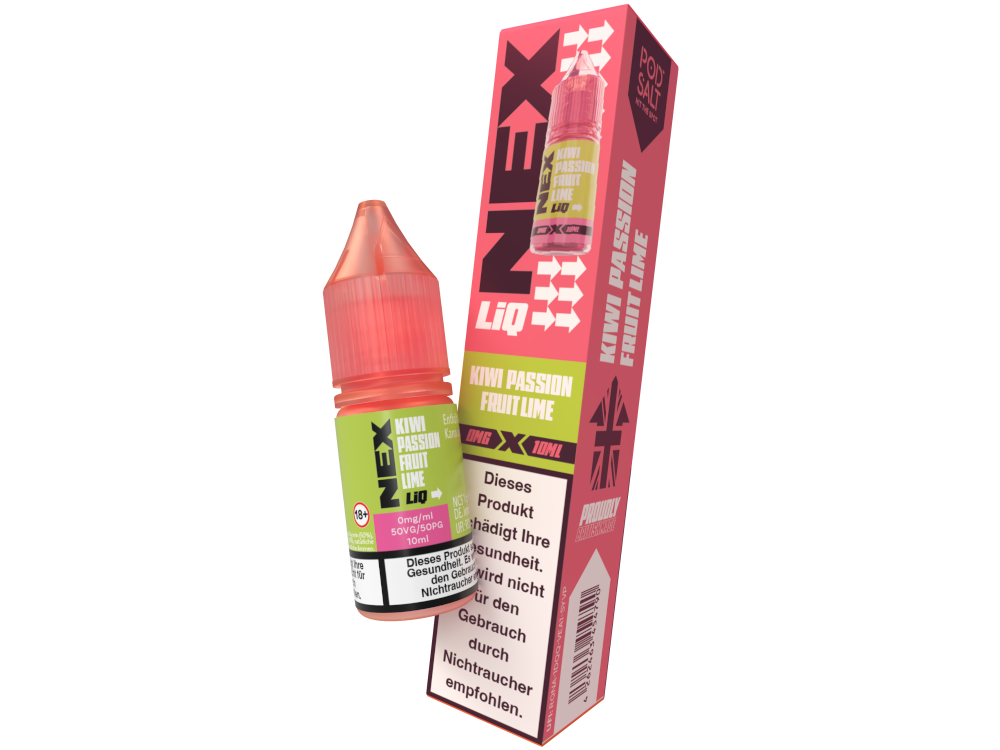 Pod Salt - NexLiq - Nikotinsalz Liquid - Kiwi Passionfruit Lime
