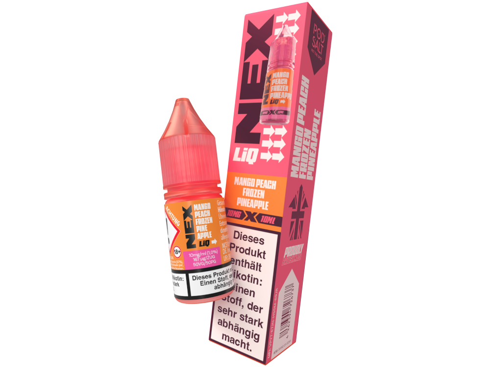 Pod Salt - NexLiq - Nikotinsalz Liquid - Mango Peach Frozen Pineapple