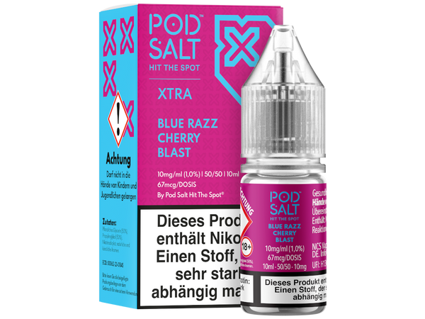 Pod Salt X - Nikotinsalz Liquid - Blue Razz Cherry Blast
