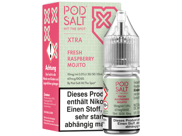 Pod Salt X - Nikotinsalz Liquid - Fresh Raspberry Mojito