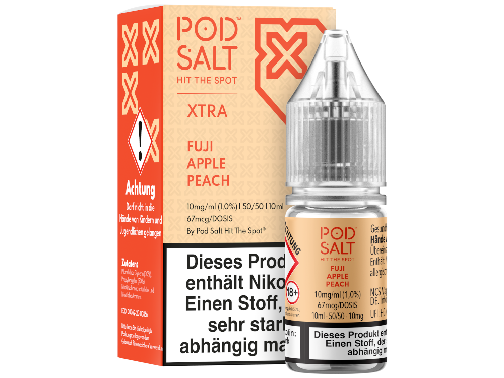 Pod Salt X - Nikotinsalz Liquid - Fuji Apple Peach