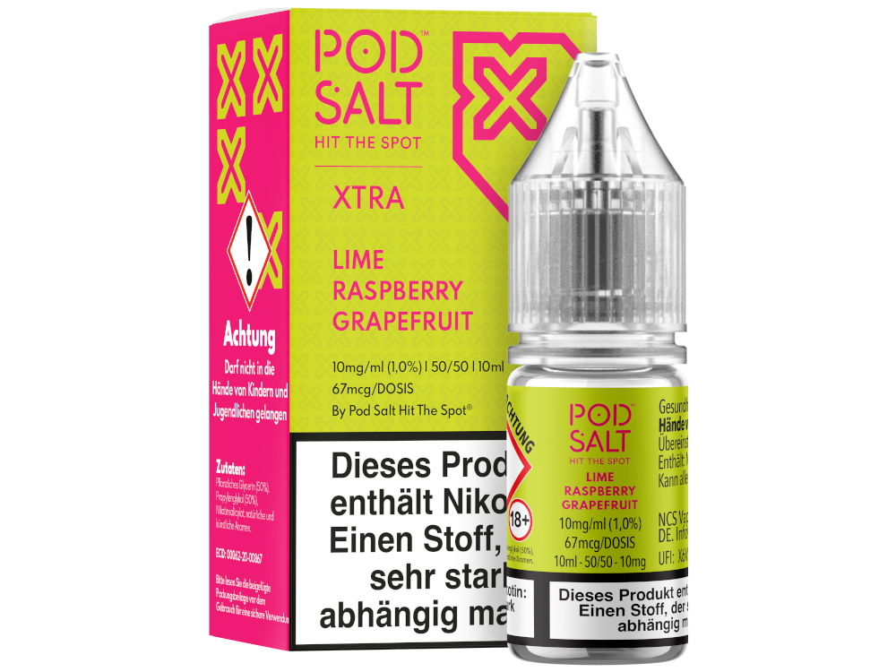 Pod Salt X - Nikotinsalz Liquid - Lime Raspberry Grapefruit