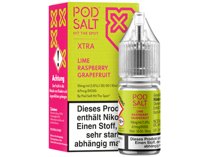 Pod Salt X - Nikotinsalz Liquid - Lime Raspberry Grapefruit