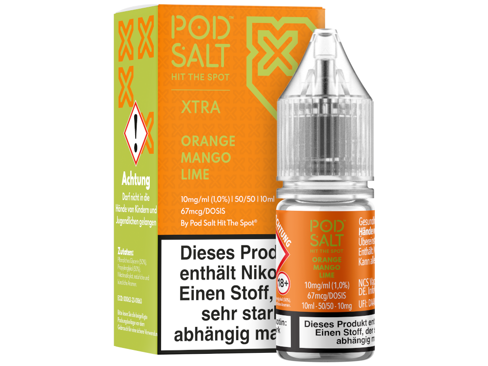 Pod Salt X - Nikotinsalz Liquid - Orange Mango Lime