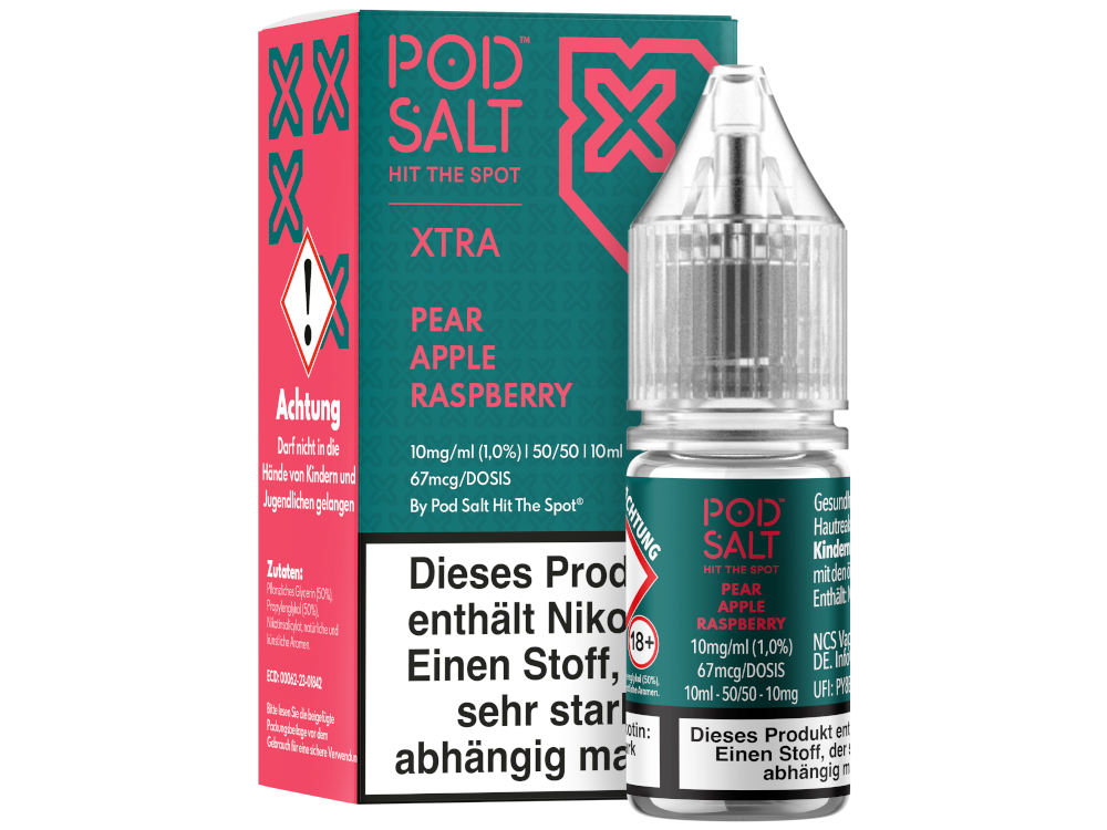 Pod Salt X - Nikotinsalz Liquid - Pear Apple Raspberry