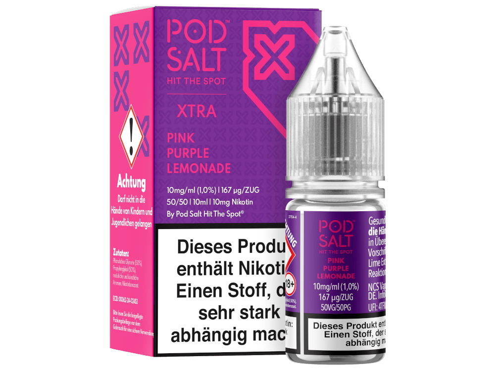 Pod Salt X - Nikotinsalz Liquid - Pink Purple Lemonade