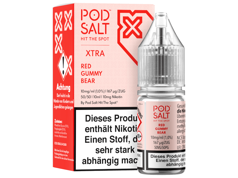 Pod Salt X - Nikotinsalz Liquid - Red Gummy Bear