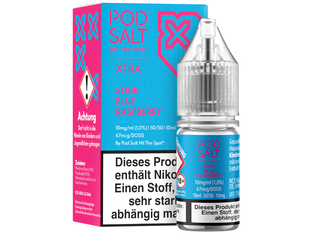 Pod Salt X - Nikotinsalz Liquid - Sour Blue Raspberry