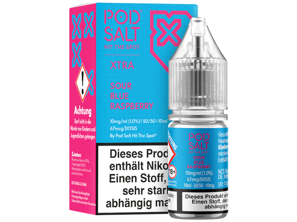 Pod Salt X - Nikotinsalz Liquid - Sour Blue Raspberry