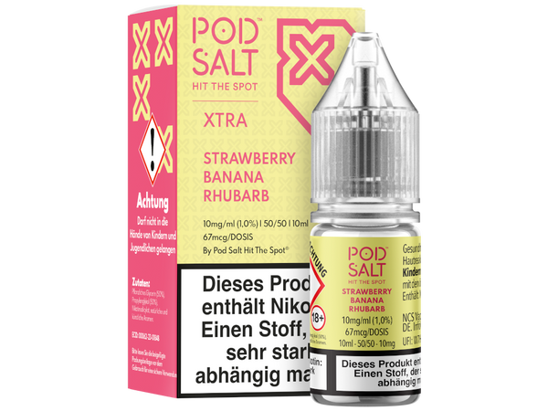 Pod Salt X - Nikotinsalz Liquid - Strawberry Banana Rhubarb