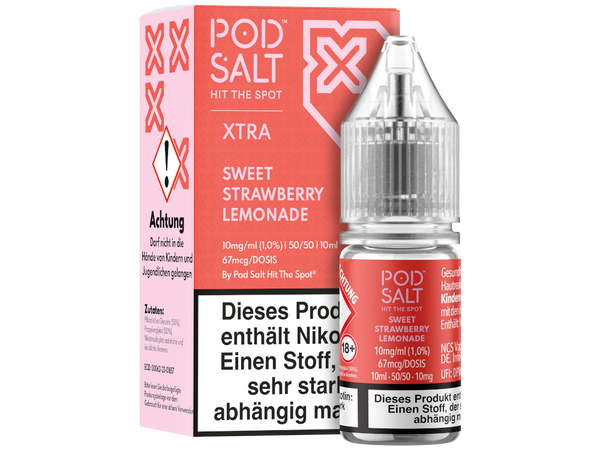 Pod Salt X - Nikotinsalz Liquid - Sweet Strawberry Lemonade