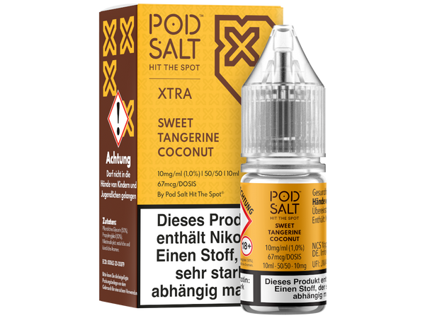 Pod Salt X - Nikotinsalz Liquid - Sweet Tangerine Coconut