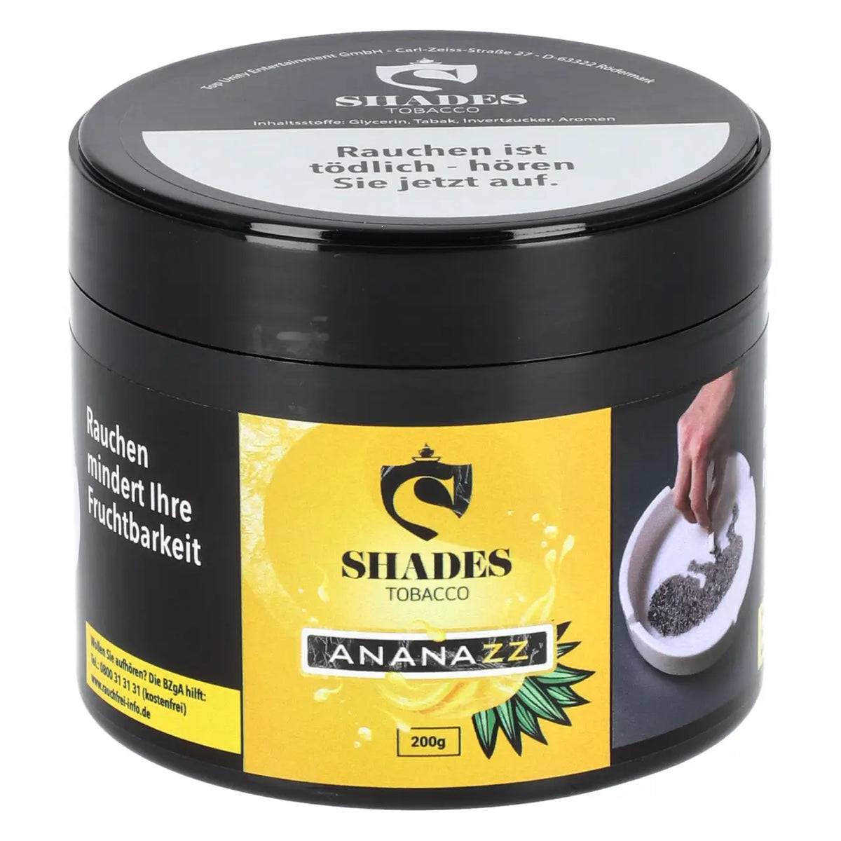 Shades Ananazz 200g Shisha Tabak Dose
