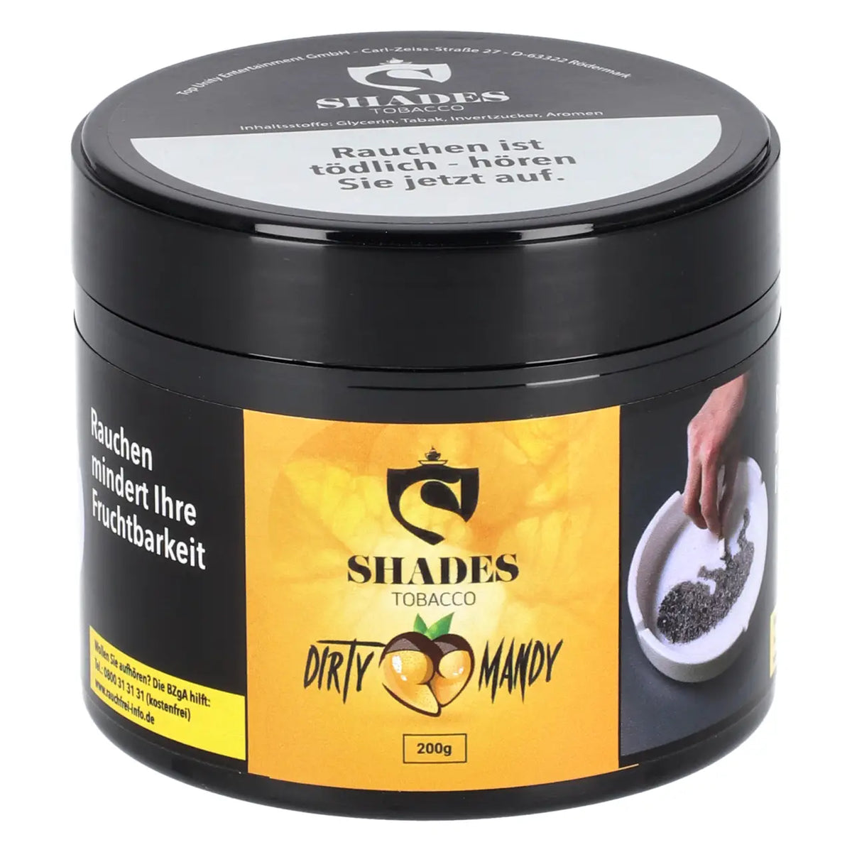 Shades Dirty Mandy 200g Shisha Tabak Dose