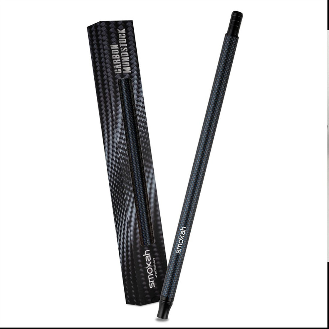 Smokah Carbon Mundstück Mat Blau Line