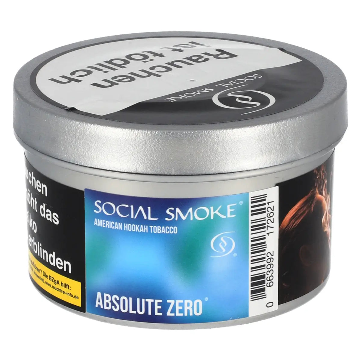 Social Smoke Absolute Zero 200g Shisha Tabak Dose