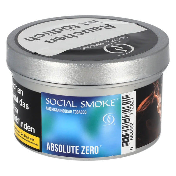 Social Smoke Absolute Zero 200g Shisha Tabak Dose