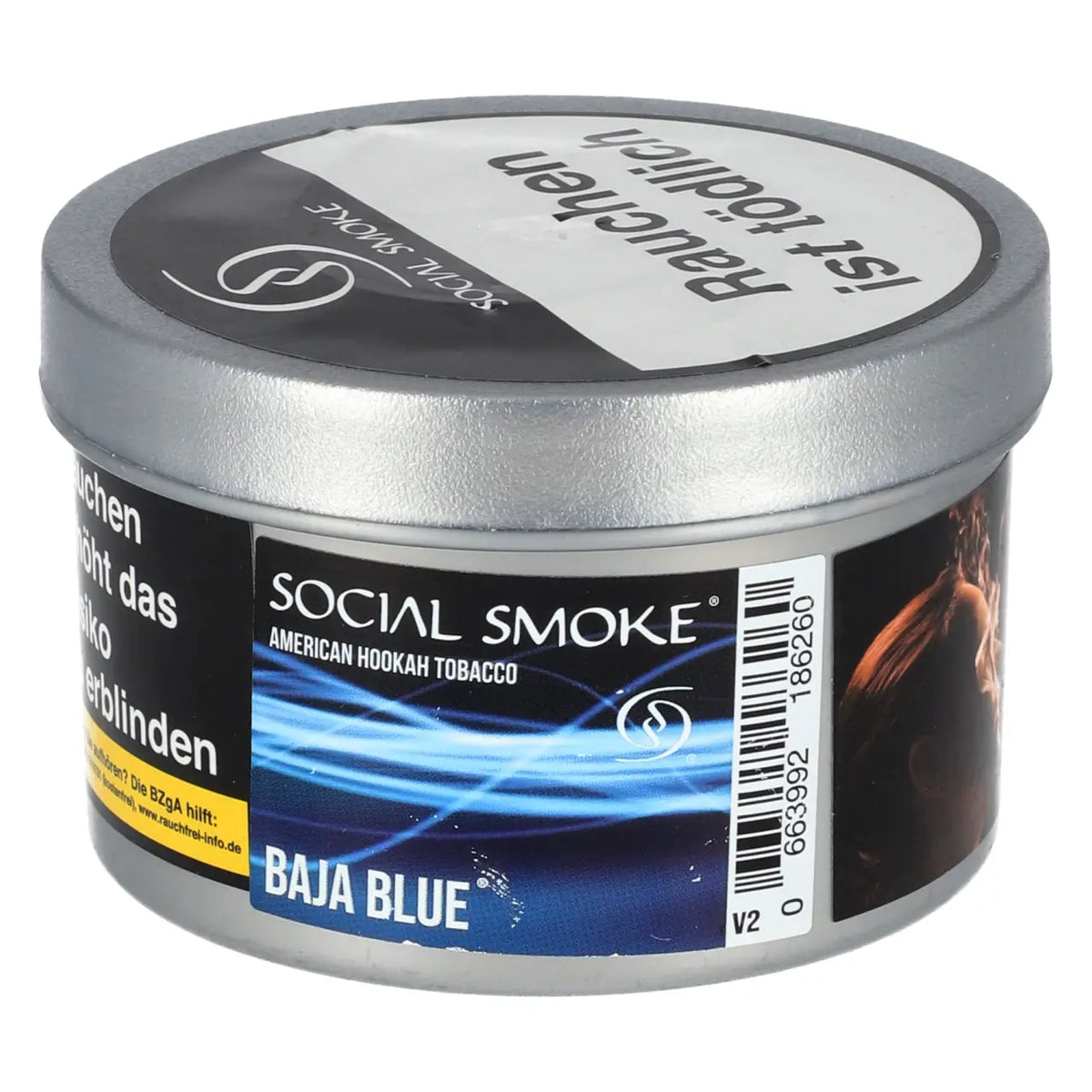 Social Smoke Baja Blue 200g Shisha Tabak Dose