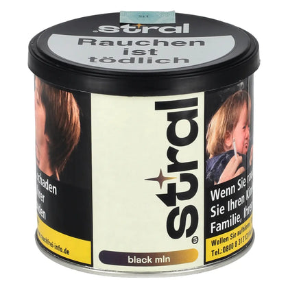 Stral Black Mln 200g Shisha Tabak Dose