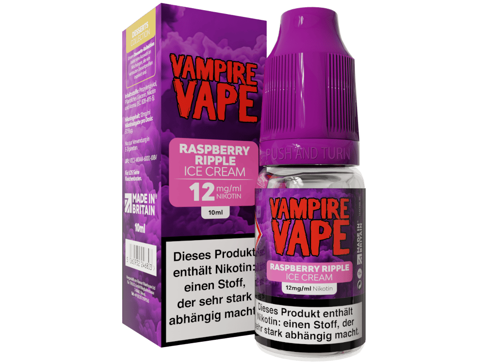 Vampire Vape - Dessert Collection - E-Zigaretten Liquid - Raspberry Ripple Ice Cream